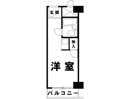 ライオンズマンション歌舞伎町(ワンルーム/4階)の間取り写真