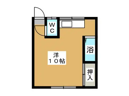 コーポ夏山(ワンルーム/2階)の間取り写真