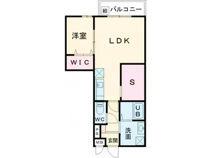 LIFEFIELD小郡II(1SLDK/4階)の間取り写真