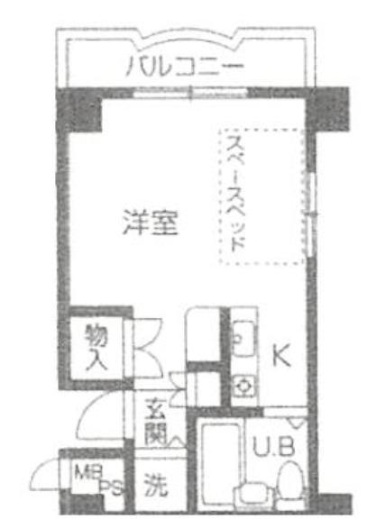 エンプレス武庫元町(1K/3階)の間取り写真