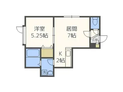 レアル・コンシェルトII(1LDK/2階)の間取り写真