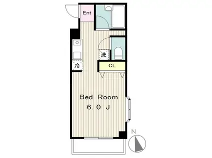 第7矢沢ビル(ワンルーム/6階)の間取り写真