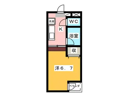 GRYFFINDOR(1K/1階)の間取り写真