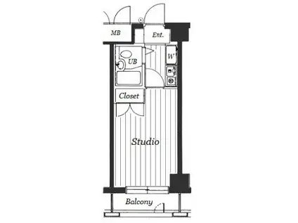 ガラ・シティ高井戸(1K/5階)の間取り写真