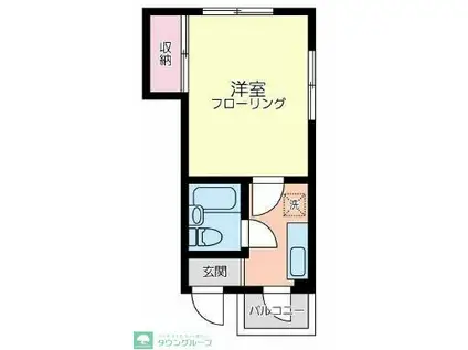 エスポワール・マキ(1K/3階)の間取り写真