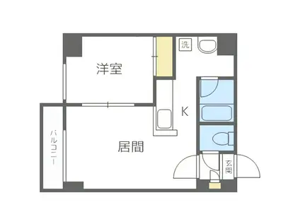 AMBIENTE131(1LDK/2階)の間取り写真