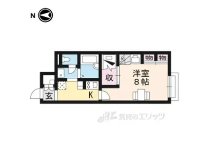 レオパレススタジオM日野(1K/1階)の間取り写真