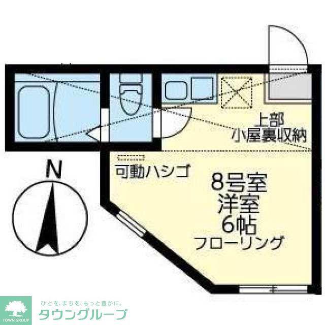 ユナイト追浜ジョルジャ・メローニ(ワンルーム/1階)の間取り写真