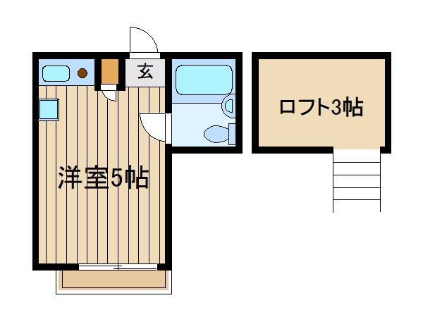 ライフピア京(ワンルーム/1階)の間取り写真