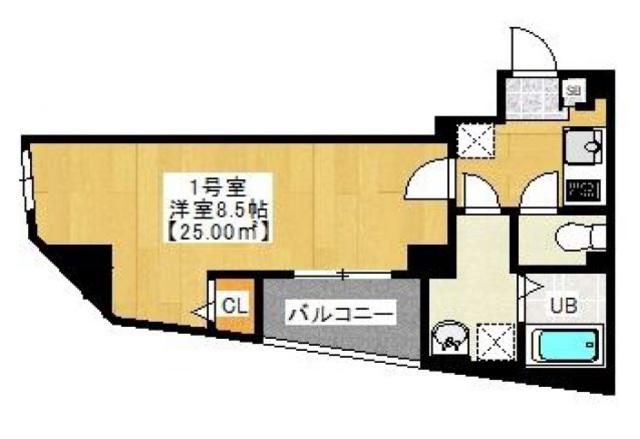 ブルックリンズ葛西(1K/5階)の間取り写真
