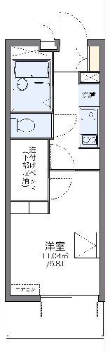 レオパレス前里(1K/3階)の間取り写真