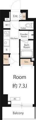 HYS FLAT 糀谷(1K/7階)の間取り写真