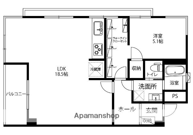 パークハウス泉野(1LDK/7階)の間取り写真