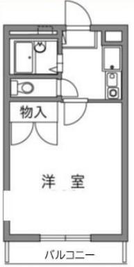 メゾン西寺尾2(1K/3階)の間取り写真