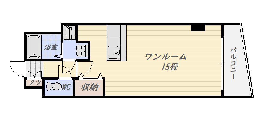 STATE SHORE(ワンルーム/4階)の間取り写真