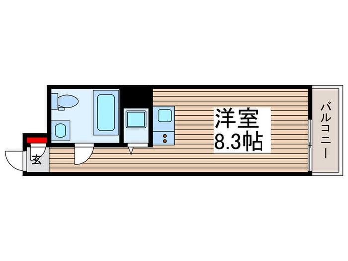 ルーラル23番館(ワンルーム/6階)の間取り写真