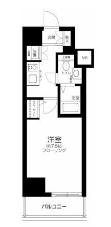 レオーネ清澄白河(1K/9階)の間取り写真