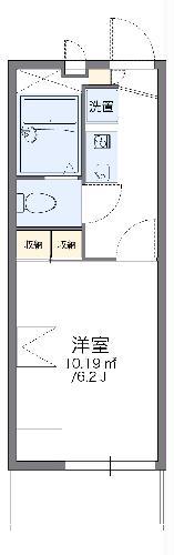 レオパレスG(1K/2階)の間取り写真
