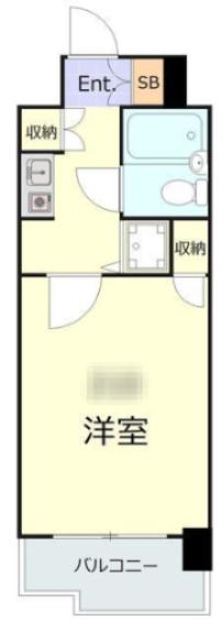 ライオンズマンション東墨田(1K/2階)の間取り写真