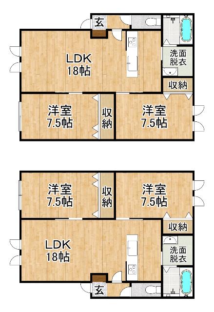RICHESSE OASISII(2LDK/2階)の間取り写真