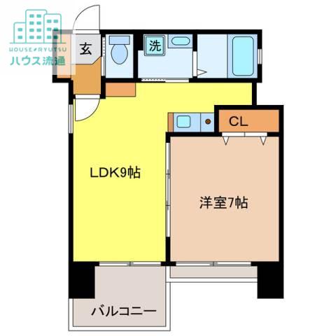 リード浜町(1LDK/2階)の間取り写真