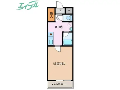 TS SQUARE(1K/3階)の間取り写真