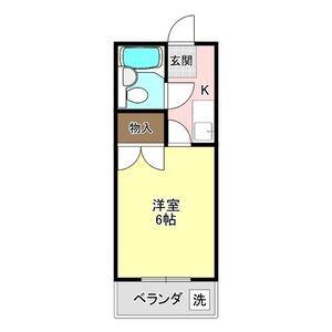 ハウスM(1K/3階)の間取り写真