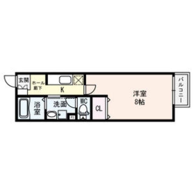 セゾン グレース(1K/1階)の間取り写真