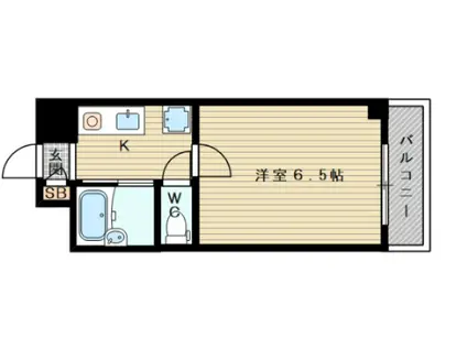 ホリックI(1K/1階)の間取り写真