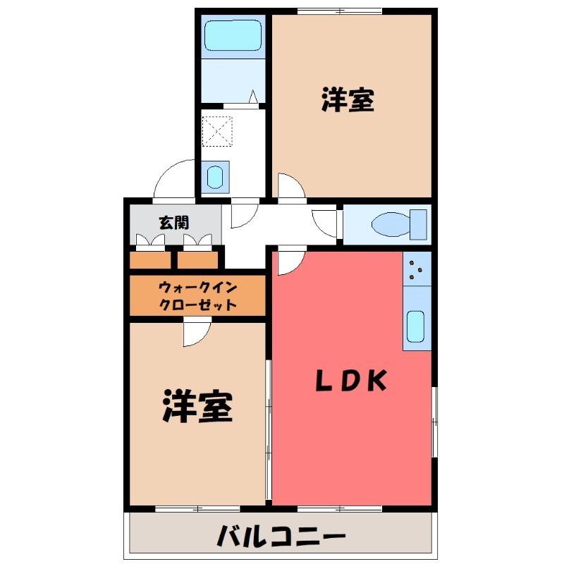LEGACY(2LDK/3階)の間取り写真
