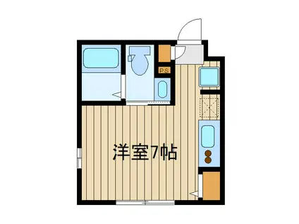 パークサイド石神井(ワンルーム/1階)の間取り写真