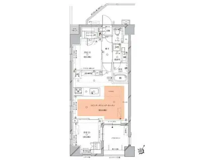 OPUS RESIDENCE MEGURO SENZOKU RESID(2LDK/5階)の間取り写真