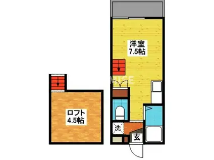 プレッソ 沼南(1LDK/3階)の間取り写真