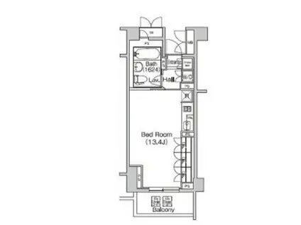 ブリリア代官山プレステージ BRILLIA代官山プレステージ(ワンルーム/4階)の間取り写真