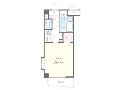 レジデンスセフィ(1K/3階)の間取り写真