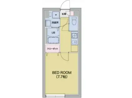 MAXIV CITY大島(1K/4階)の間取り写真