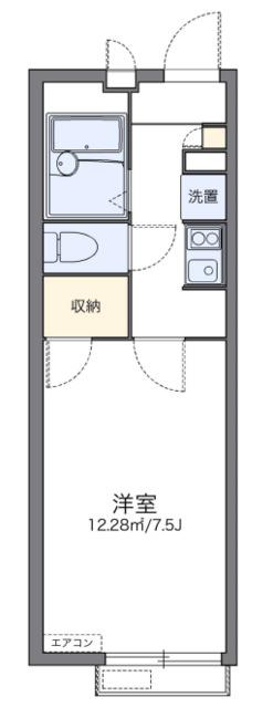 レオパレス唐沢(1K/2階)の間取り写真