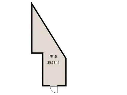 HJ PLACE W TOKYO(ワンルーム/1階)の間取り写真