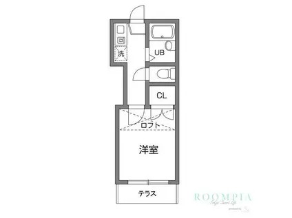 クレール碑文谷(1K/1階)の間取り写真