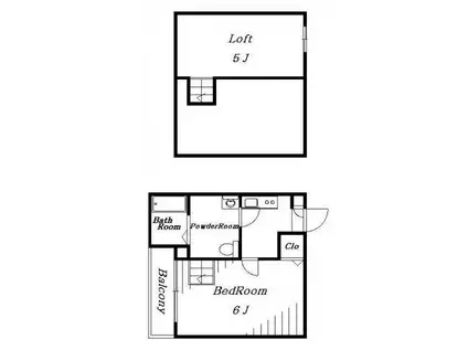 ブルーレース千葉(1K/1階)の間取り写真