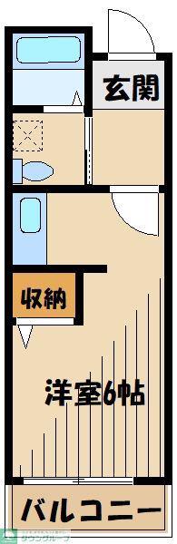LIVE FLAT(ワンルーム/3階)の間取り写真