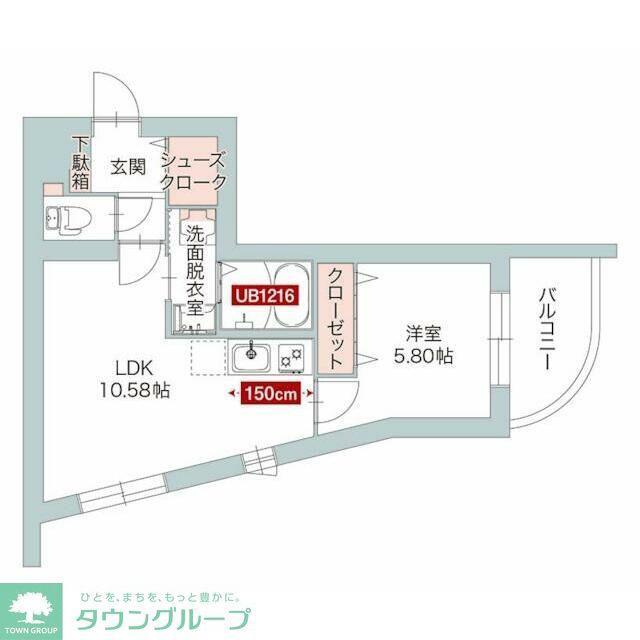 CASA REGINA(1LDK/3階)の間取り写真