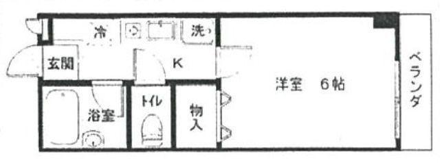 ピア小机(1K/2階)の間取り写真
