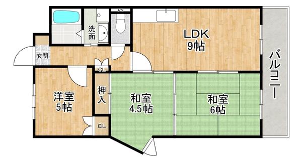 エヌエムセーズ(3LDK/8階)の間取り写真