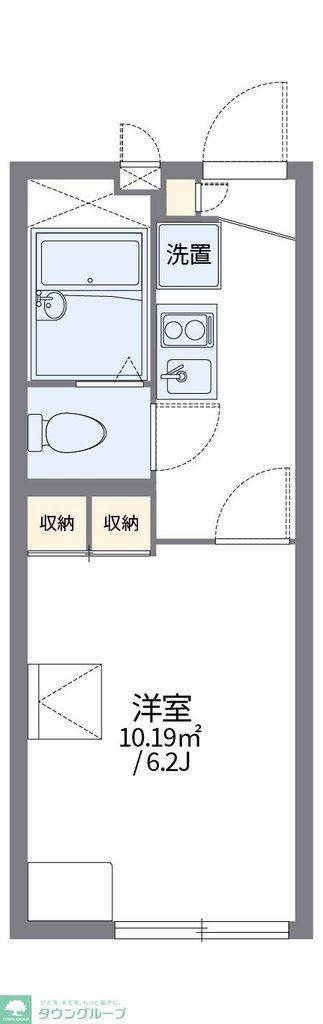 レオパレスかたくり(1K/2階)の間取り写真