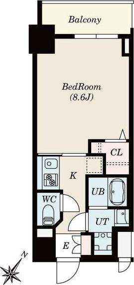 SーRESIDENCE安城ADORABLE(1K/3階)の間取り写真