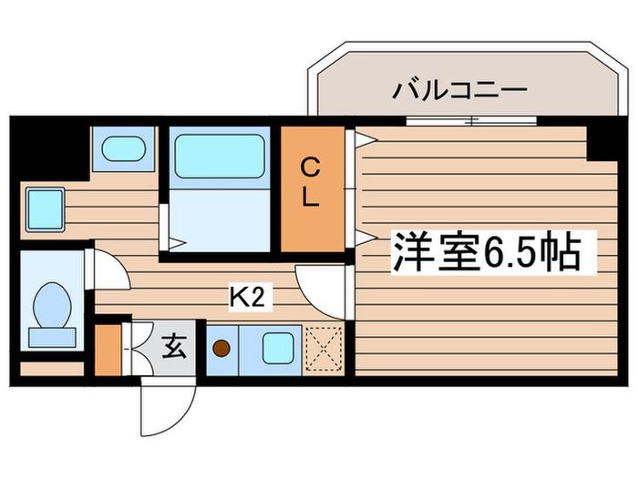 万宝マンション(1K/5階)の間取り写真