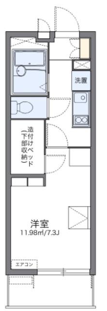 レオパレスダンディライオン(1K/3階)の間取り写真
