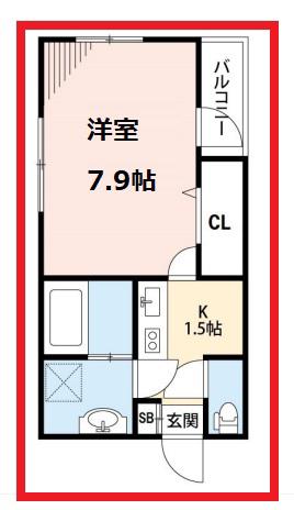 ベストステージスカイツリー(1K/2階)の間取り写真