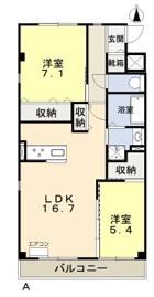 クレセント中仙道6(2LDK/2階)の間取り写真